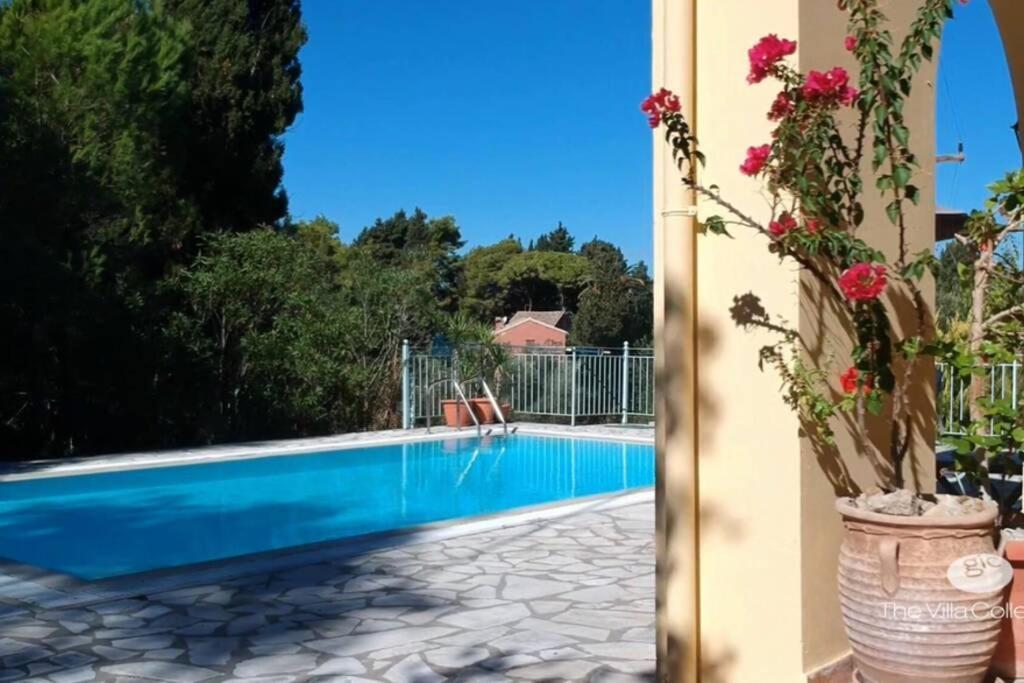 Gastouri Villa Pascalia With Heated Pool In October And Views Achílleion Zewnętrze zdjęcie